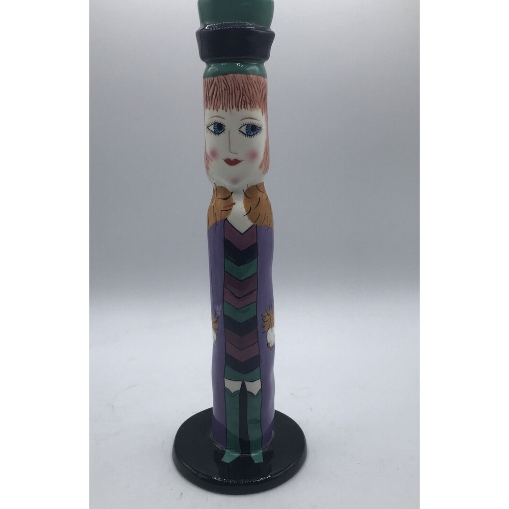 Susan Paley Ganz Candlestick Vase Gina Green Boots Bella Casa Ceramic Lady